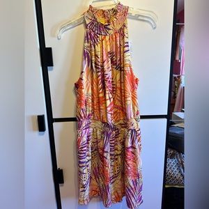 New York & Co Floral Multi color Romper